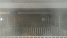 8-14-filtered air enters through perforated duct at ceiling