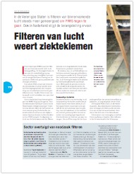 BOERDERIJ 98 — no. 24 (12 maart 2013) Filteren van lucht weert ziektekiemen